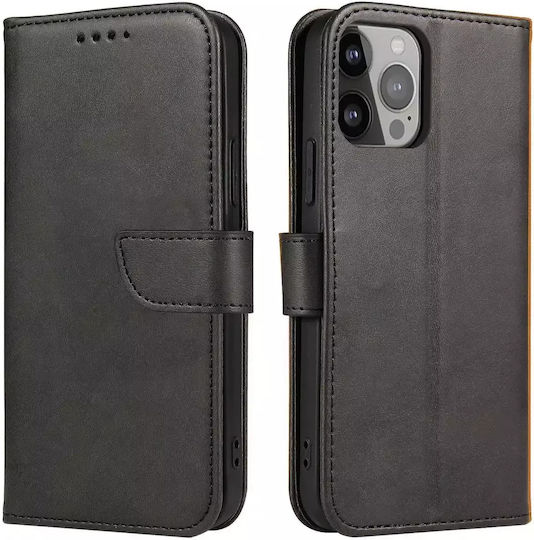 Hurtel Magnet Wallet Δερματίνης Μαύρο (Realme 11 Pro / 11 Pro+)
