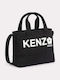 Utility Stoff Damen Handtasche Tote Handtasche Schwarz