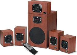 Genius SW-HF5.1 4600 V2 5.1 Speakers 120W Brown