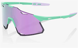 100% Cycling Glasses Hypercraft with Green Fram...