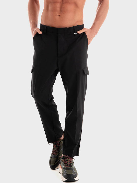 Παντελόνι Ελαστικό σε Tapered Γραμμή Black