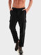 Παντελόνι Ελαστικό σε Tapered Γραμμή Black