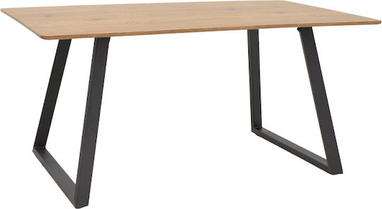 Winor Τραπεζαρίας Φυσικό, Μαύρο 160x90x75εκ. Winor Τραπεζαρίας Φυσικό, Μαύρο 160x90x75εκ.