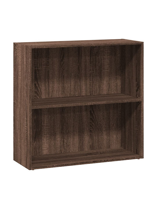 Bookcase Brown Oak 80x30x77cm