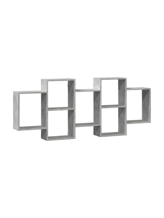 Shelf Wall Grey Concrete 159x18x65cm