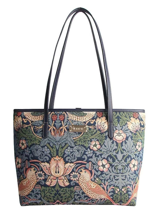 Signare Strawberry Thief Blue Women's Bag Tote ...