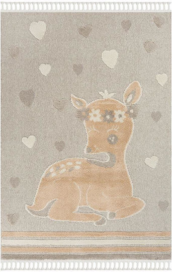 Newplan Bubbles 080 Kinder Teppich Beige 200x250cm