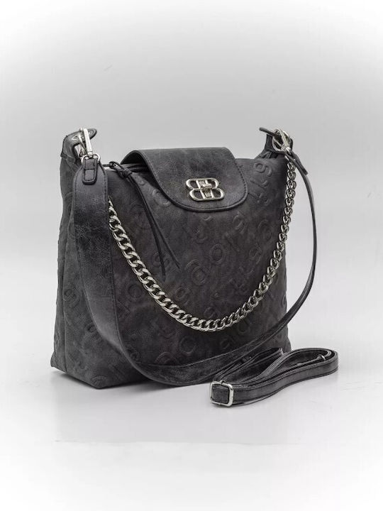 Fragola Damen Tasche Schulter Schwarz