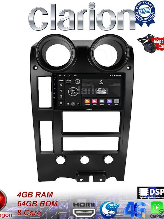 Clarion Auto-Audiosystem Hummer H2 2002 > 2008 (Bluetooth/USB/WiFi/GPS/Apple-Carplay/Android-Auto) mit Touchscreen 9"