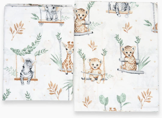 Maboo Baby Bettbezug Set mit Kissenbezug Minky Savanna 100x135cm.