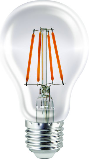 Just LED Λάμπα LED 5W για Ντουί E27 και Σχήμα A60 Θερμό Λευκό