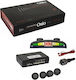 Osio Car Parking System with Screen / Buzzer and 4 Sensors 18mm in Black Color