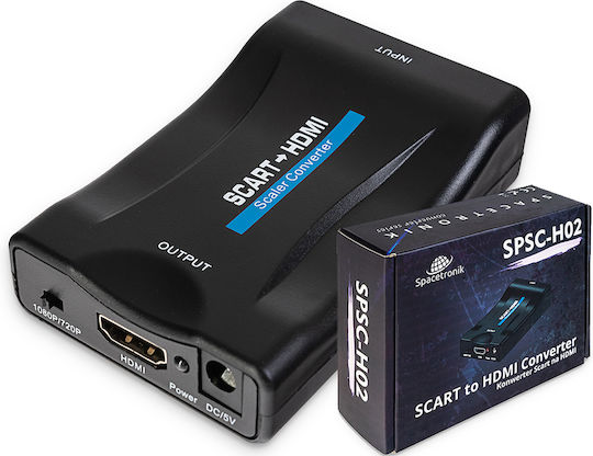 Scart To Hdmi Converter Spacetronik Spsc-h02