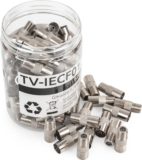 F Socket Tv Socket Spacetronik Tv-iecf01 100 Pcs 23733