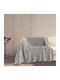 Melinen Aria Decken & Couchdecken Dreisitzer-Sofa Wurf 170x300cm Silber