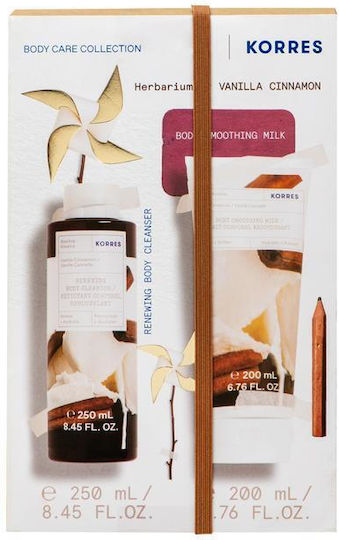 Korres Vanilla Cinnamon Комплект за грижа за кожата за Почистване на тялото & Хидратация 2бр
