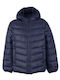 Kids' Quilted Jacket with Hood Blue