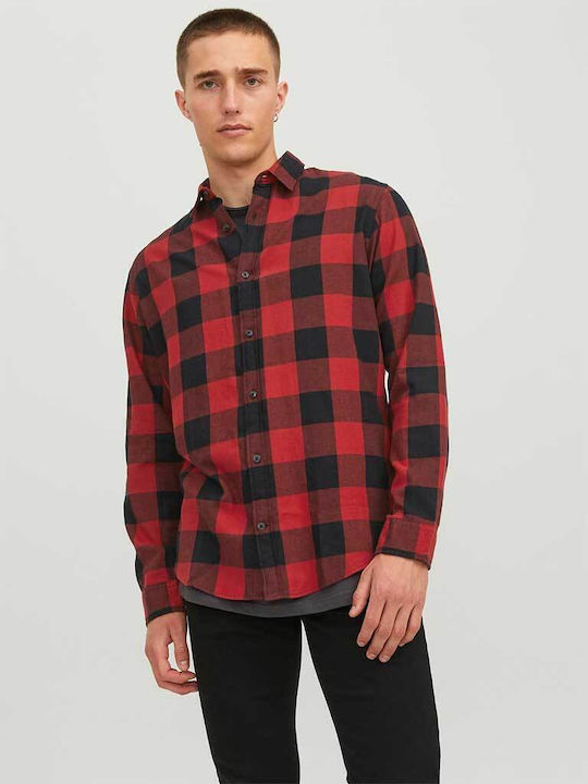 Jack & Jones Long-sleeved Cotton Shirt Checked ...