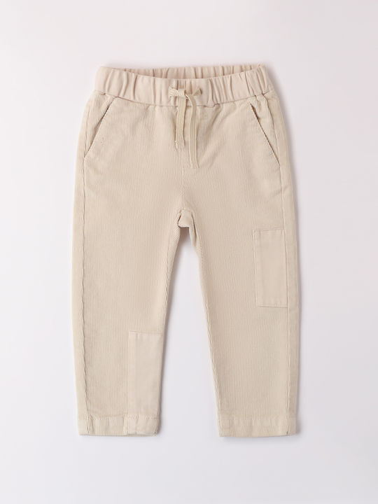 Kids' Corduroy Pants Ecru