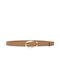 Doca Leather Women's Belt Beige