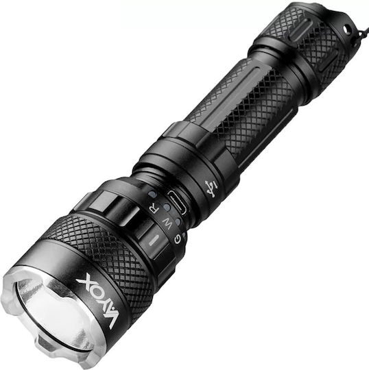 Тактическо фенерче 3-цвята 15w 1500lm Vayox Va0099