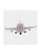 Artifact Wall Clock Metallic Red 41x8cm
