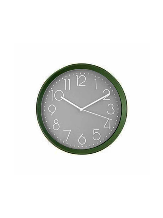 HS Aqua Wall Clock Plastic Green Ø30cm