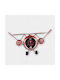 Artifact Wall Clock Metallic Red 39x13cm