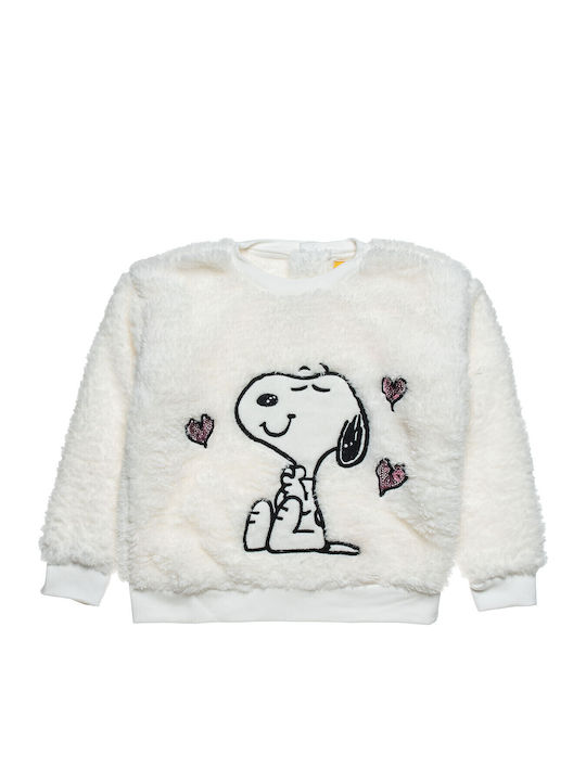 Kinderhemd Langarm Ecru Snoopy