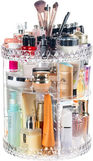Drehbarer Organisationsständer für Kosmetik mit Ebenen