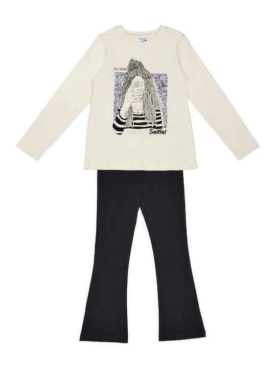 Sprint Kids' Set with Pants Winter 2pcs Ecru