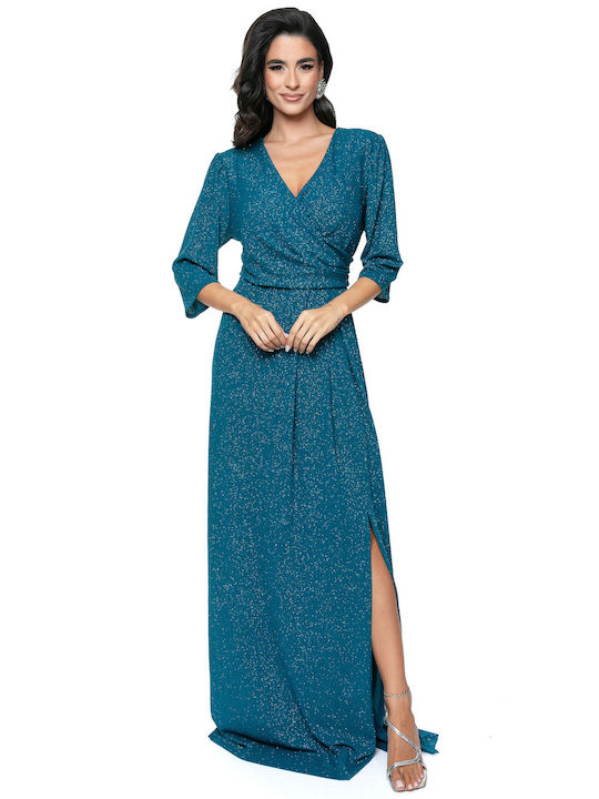 RichgirlBoudoir Maxi Evening Dress Petrol Blue