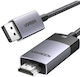 Ugreen Cable DisplayPort male - HDMI male 1m Μαύρο (80395)