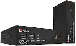 Kvm Switch Lindy 100m Cat.6 Dual Head Hdmi Usb & Rs232 Extender Kvm Switch Lindy 100m Cat.6 Dual Head Hdmi Usb & Rs232 Extender