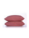 Nef-Nef Homeware Basic Kissenbezug-Set mit Umschlagumschlag Terracotta 52x72cm.
