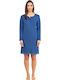 Harmony Winter Women's Nightdress Blue