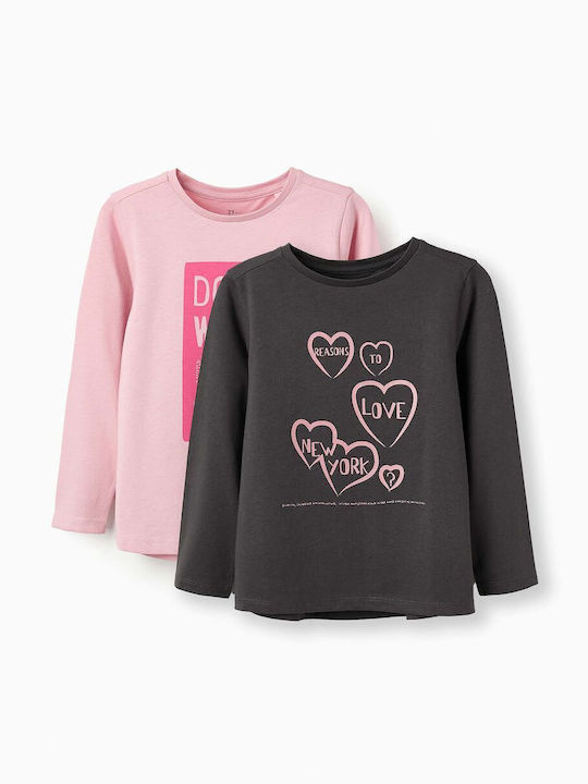 Zippy Set Kinderhemden Rosa