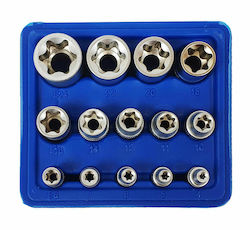 Torx Socket Set 14el /silver
