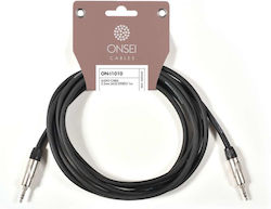 Onsei Cable 3.5mm Male to 3.5mm Male Black 3m