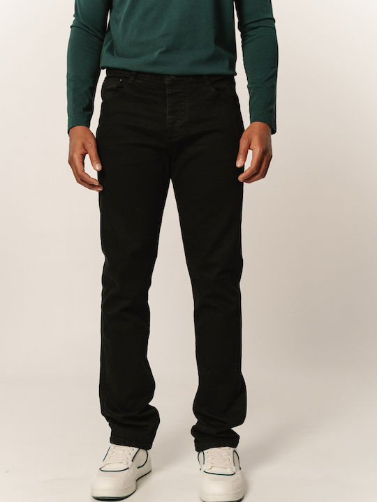 Men's Elastic Jeans Pants Black MP-D-JNS-W24-026-Black