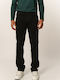 Men's Elastic Jeans Pants Black MP-D-JNS-W24-026-Black