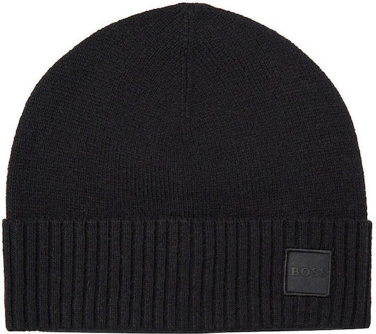 Beanie Ανδρικός Σκούφος Πλεκτός σε Μαύρο χρώμα