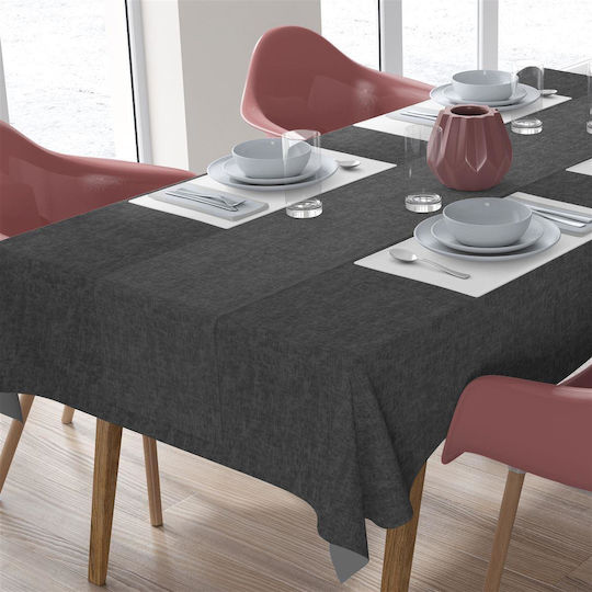 Dimcol Set 2Stücke Panama Fleckabweisend Dunkelgrau 140x220cm