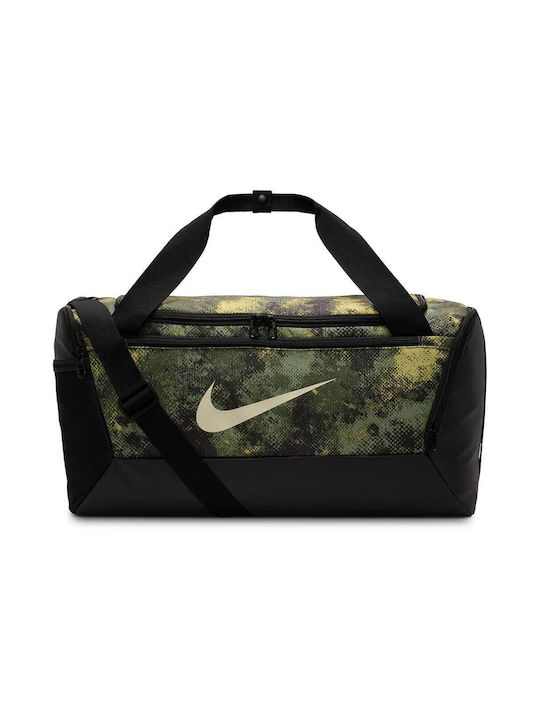 Nike Brasilia Small Ανδρική Τσάντα Ώμου για Γυμναστήριο Πράσινη