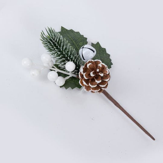 Eurolamp Weihnachtsdekoration Kunststoff Mistelzweig Länge 22cm. 6Stück