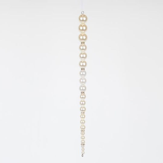 Ornament suspendat Stalactita Plastic Alb 30x45buc