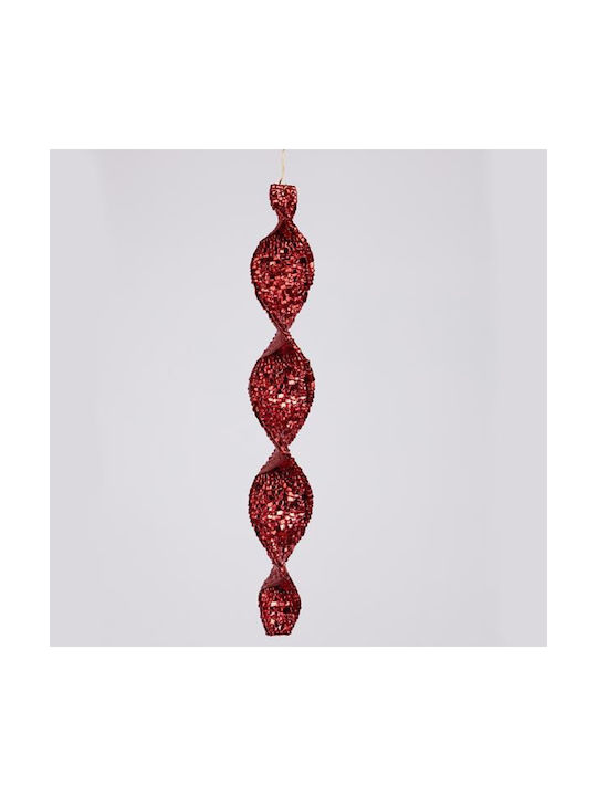 Hängender Stalaktit Ornament Acryl Rot 4.5cm