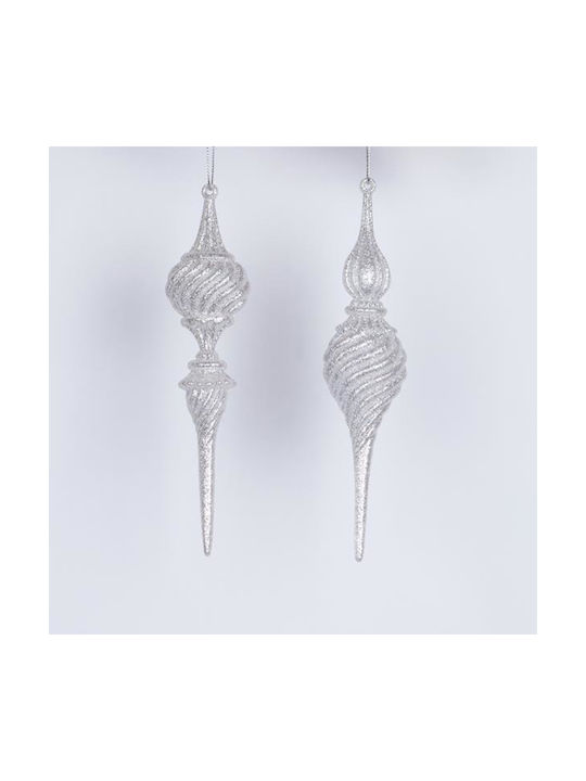 Hängender Weihnachtsbaumschmuck Stalaktit Acryl mit Glitzer Verschiedene Designs