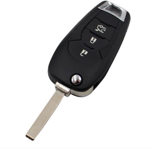 Carcasă cheie auto cu lamă cu 3 butoane pentru Chevrolet