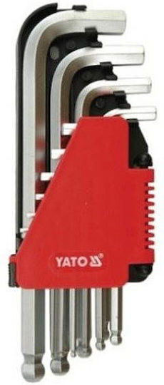 Hex Wrenches Ball 10 Pieces 2-12mm Crv